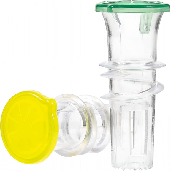 ACDANC Lemon Squeezer 2 Pack Lemon Juicer Bpa Free Plastic Lime Juicer Compact Juice Extractor Citrus Press with Lid Squeeze Lime for Cocktails,Drinks