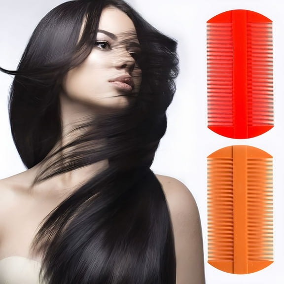 ACDANC Lice Comb Fine Tooth Double Sided Lice Comb for Metal Lice Removal, Flea Comb for Pets and Dander, Professional Lice Treatment Tool