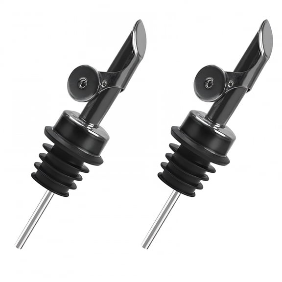 ACDANC Liquor Pour Spout for Bottles,Hygienic Quick Bottle Pourer with 2 Adapters for Large Neck Bottles,Auto-Open/Close,Easy Controlled Pour for Bar,Kitchen and Home Use