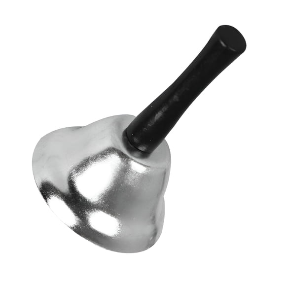 ACDANC Loud Hand Ringing Bell Wooden Handle Bell Handheld Service Bell Hand Call Bell