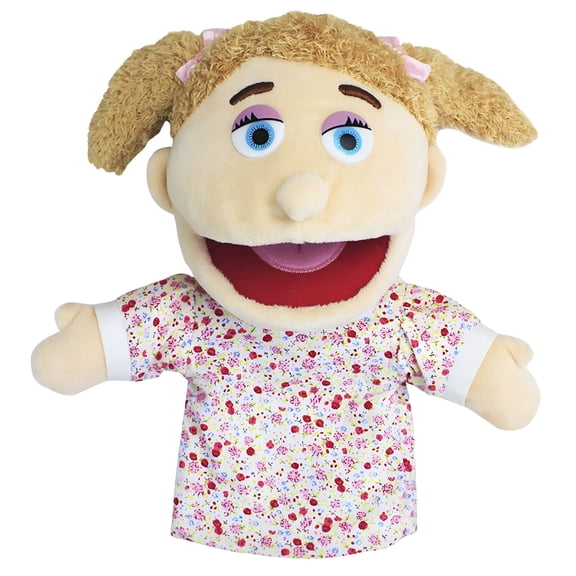 ACDANC Lovely Family Hand Puppets with Movable Mouth Hand Puppet Toy Doll Role Playing Toys Puppets