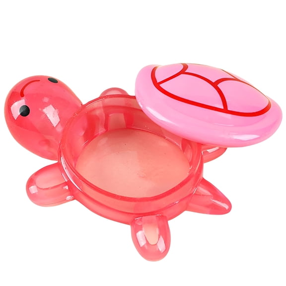 ACDANC Luminous Candy Dish Bowl with Lid Ornament Decorations Glow in the Dark Turtle Candy Basket for Home Office Wedding Desktop Candy Container Storage Pink