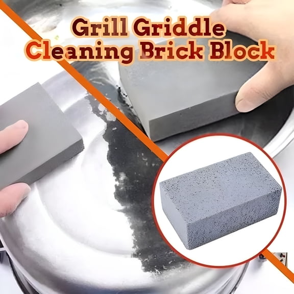 ACDANC Magic Griddle Scraper1 Pack Gray Stone Cleaning Block Clean Brick for Grill,Removing Stains BBQPool,Racks,Baking Steel,Oven,Flat Top Cookers,Utensils,Exfoliation Dead Skin,Toilet