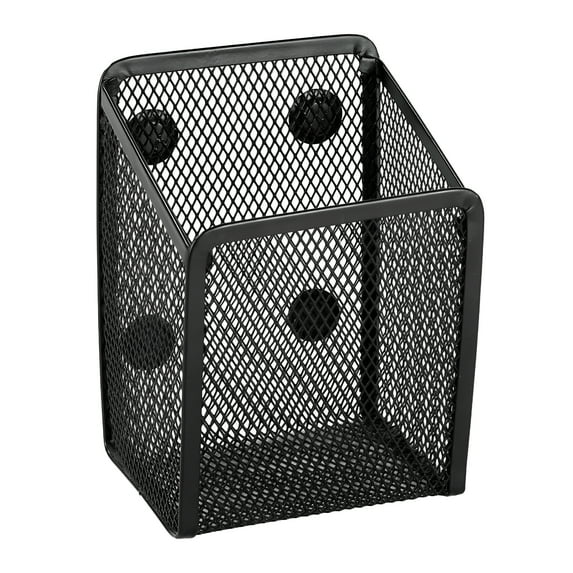 ACDANC Magnetic Pencil Holder - Extra Strong Magnets Mesh Marker Holder for Whiteboard, Refrigerator and Locker Accessories, 3.54x3.93x4.92