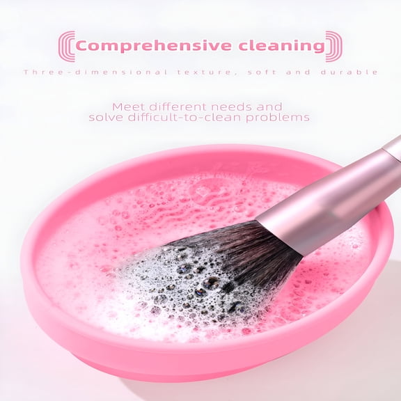 ACDANC Makeup Brush Cleaning Bowl  Silicone Beauty Cleaning Cup with Drying Rack,Dual-Sided Design for Brush Washing And Drying,Easy Use Storage Organizer for Beauty Tools