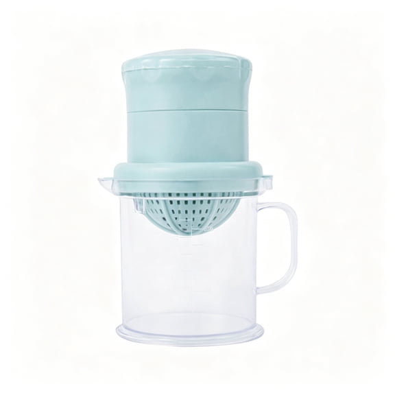 ACDANC Manual Citrus Juicer Lemon Lime Squeezer with Pulp Separator Cup and Measuring Scale - Hand Press Juicer for Kitchen,Home,Office,Or Outdoor Travel - Lightweight Plastic Reamer Tool