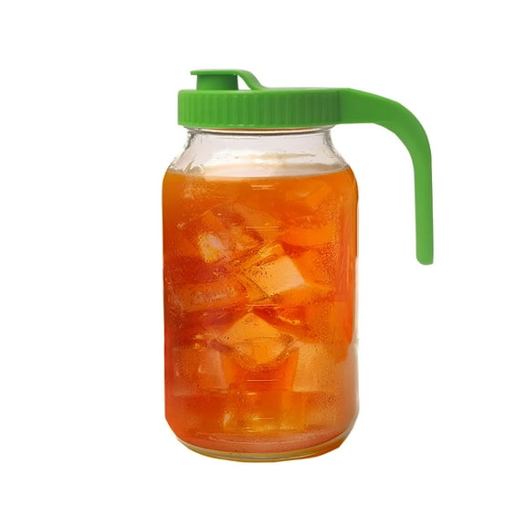 ACDANC Mason Jar Pour Spout Lid with Handle Reusable Leak-proof Lid Wide Mouth Mason Jar Handle for Airtight Seal