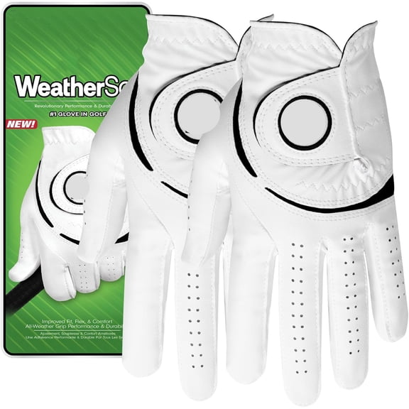 ACDANC Men'S Weathersof 2-Pack Golf Glove Golf Gloves Men