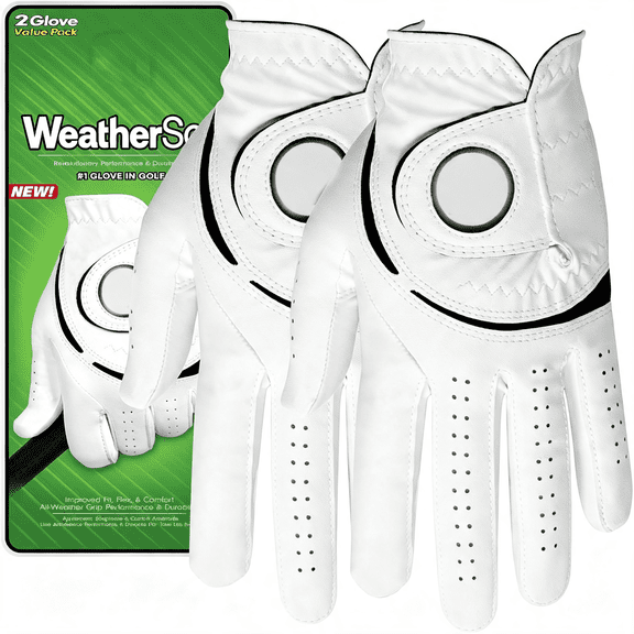 ACDANC Men'S Weathersof 2-Pack Golf Glove Golf Gloves Men