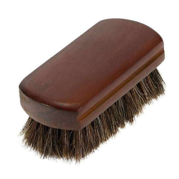 ACDANC Men's Beard Brush Natural Horse Hair Mustache Shaving Brush Facial Hair Brush Wooden Handle