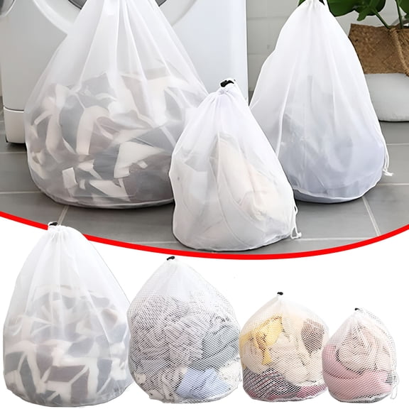 ACDANC Mesh Laundry Bags for Socks,Sturdy Mesh Material with Drawstring Closure,Dirty Clothes Net Laundry Bag Washing Machine Mesh Toy Bag for Home Dorm Hotel Travel Use