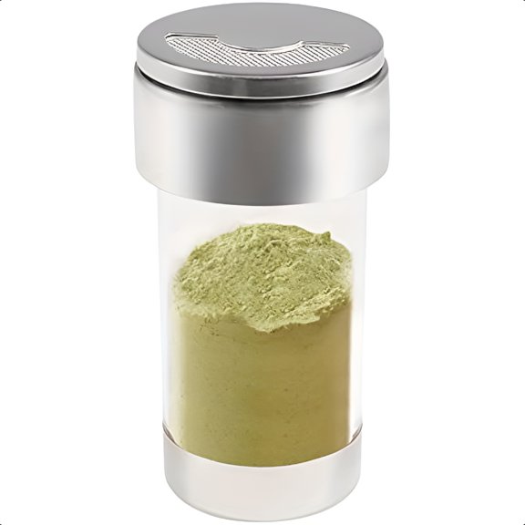 ACDANC Mesh Shaker or Salt Shaker Stainless Steel Salt Dispenser Clear Acrylic Seasoning Fine Mesh Shaker with Rotating Cover 3.7 Ounces 110 Milliliter