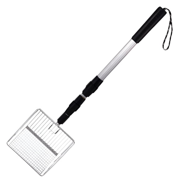 ACDANC Metal Cat Litter Scoop Extendable Long Handle Cat Litter Sifter Shovel Large Pet Pooper Scooper Deep Shovel Litter Box Scooper