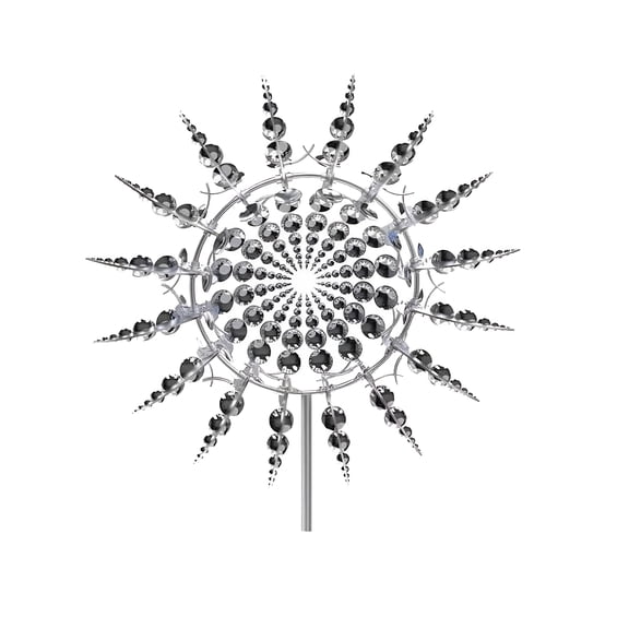 ACDANC Metal Windmill Garden Decorations Kinetic Wind Spinners with Garden Stake 360 Swivel Peacock Outdoor Wind Sculpture Dual Direction Wind Catcher for Yard Art Lawn Garden Decor