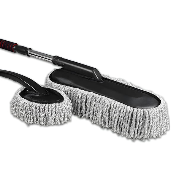 ACDANC Microfiber Car Duster With Extendable Handle, Scratch Free Auto Exterior Interior Cleaning Brush, Large Multipurpose Vehicle Dust Cleaner For Windows Roof And Furniture