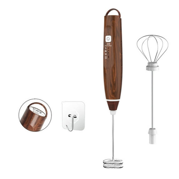 ACDANC Milk Frother Low Power Consumption Design Coffee Stirrers Easy to Whip Egg Whites Smooth and Fine Cream Hand Mixer Electric Handheld,Yellow