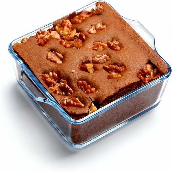 ACDANC Mini 4.5x4.5inch Square Glass Baking Dish for Oven,10oz Square Cake Pan Glass Casserole Dishes for Oven