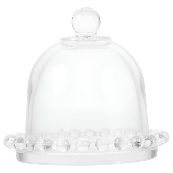 ACDANC Mini Clear Glass Cake Stand with Dome Lid, Small Dessert Display Tray for Parties, Weddings, Bakeries, and Home Use