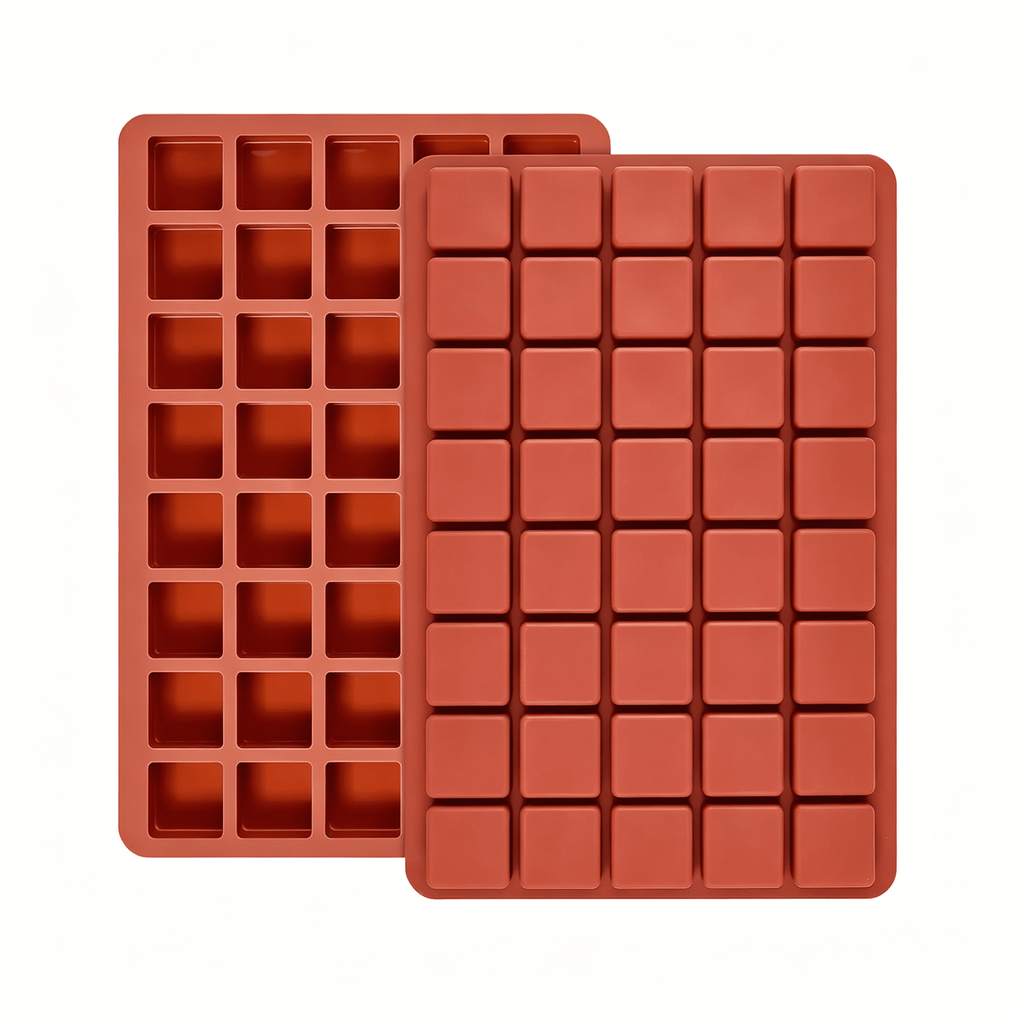 ACDANC Mini Square Silicone Candy Molds,2 Pack,80 Cavities,Bite Size ...