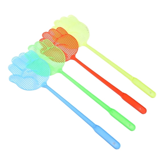 ACDANC Mosquito Control 4 Pack Fly Swatters Multi Colors Manual Plastic Fly Swatter Set