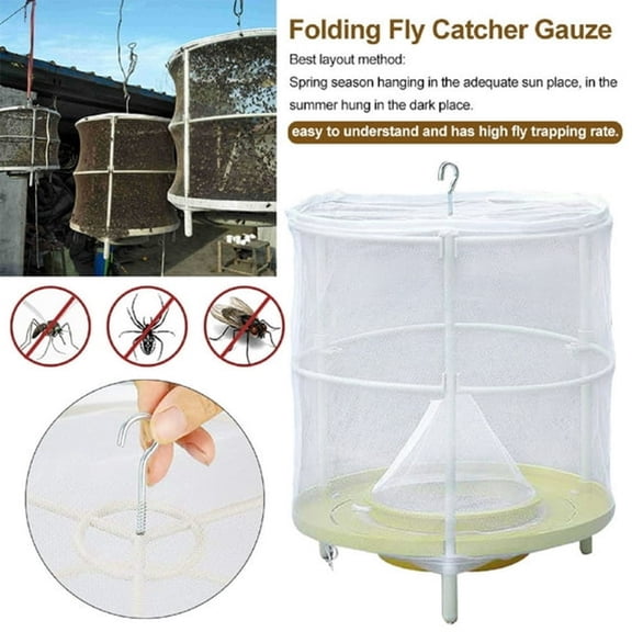 ACDANC Mosquito Repeller Effective Trap of Outdoor Fly Catcher Cage Net for Garden Patio Backyard Pest Control Safe Humane Solution