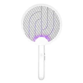 ACDANC Mosquito Trap,Lamp Mode with Purple Light Attraction Fly Swatter,Large Mesh Surface & Usb Rechargeable Safety Design Bug Zapper Racket Electric Fly Swatter