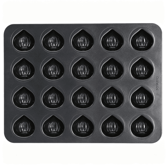 ACDANC Muffin Cake Pan,Non-Stick 20 Cavity Chestnut-Shaped Bakeware Mini Flan Molds