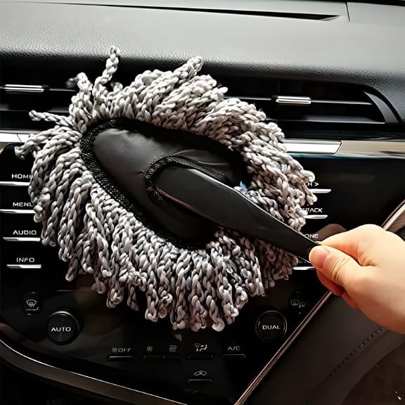 ACDANC Multi-Functional Car Dash Duster 2 Pack Microfiber Car Duster Interior & Exterior Cleaning Dirt Dust Clean Brush Dusting Tool Mop for Car Motorcycle Automotive Dashboard Air Vents