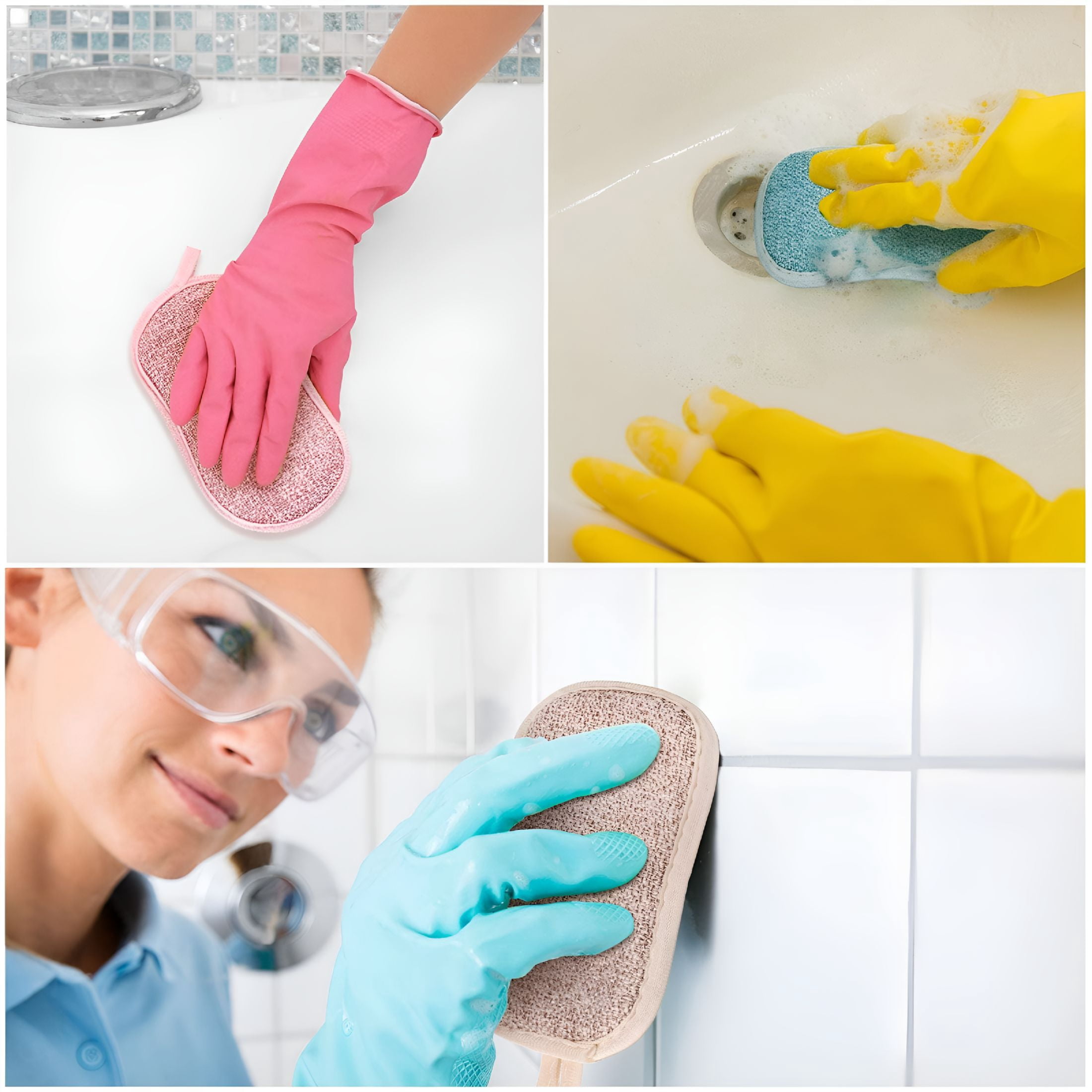 Micro Sponge ACDANC Multi-Purpose Scrub Sponges for Kitchen - Non-Scratch Microfiber ...