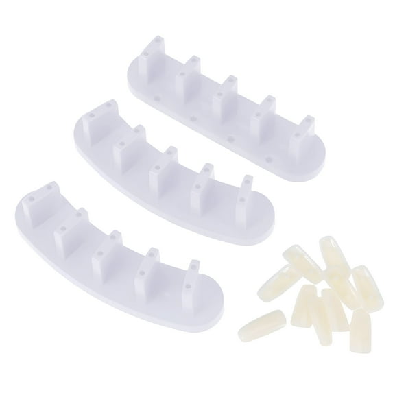 ACDANC Nail Art Practice Display Stand (White) - 3Pcs