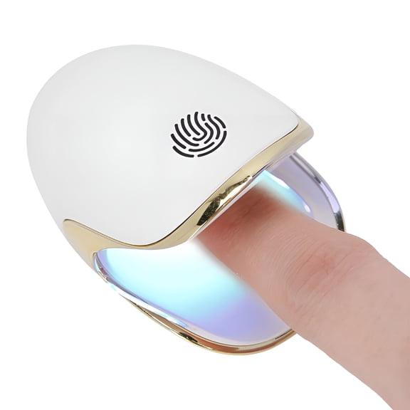 ACDANC Nail Dryer Fan with LED Lamp, USB Type C Nail Polish Dryer with Dual Light Source, Quick Dry, Portable for Fingernail Toenail.