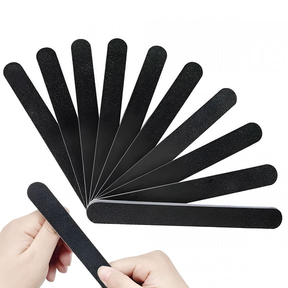ACDANC Nail File 10pcs Double Sided 100/180 Grit Nail Files Emery Board Black Manicure Pedicure Tool and Nail Buffering Files