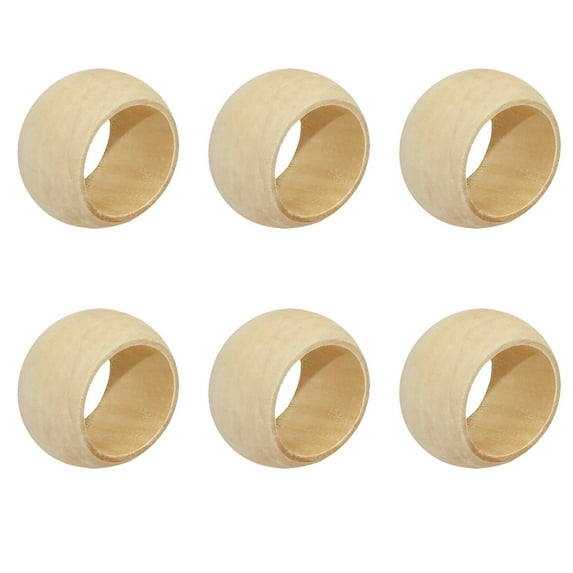 ACDANC Napkin Rings,Gleaming Detail Curved Napkin Rings,Elegant Texture Wood Napkin Rings,Modern Look Napkin Rings for Place Gold Napkin Rings,