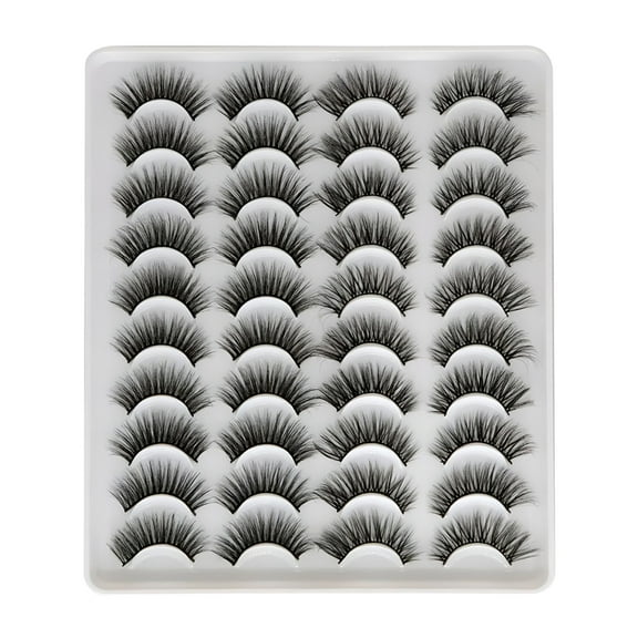 ACDANC Natural False Eyelashes Pack Ultra-Thin Lash Band Reusable Best Strip Fake Lashes Set All Eye Shape Suitable Eyelash Extension Waterproof Lash Clusters Kit Natural