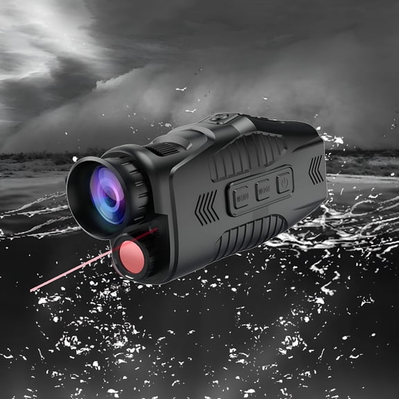 ACDANC Night Vision Camera High-Definition Infrared 1080p 5X 24MP Video Camera, Black