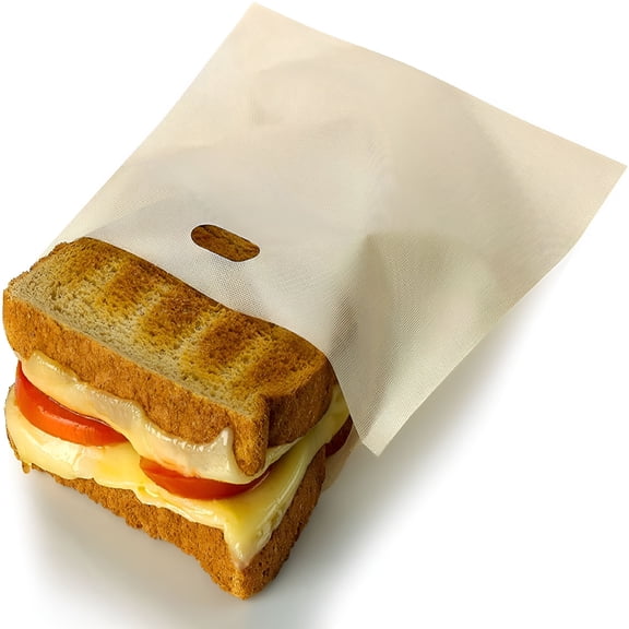 ACDANC Non Stick Reusable Toaster Bags for Sandwich and Grilling,Pack of 3