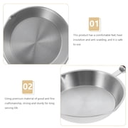 ACDANC Non-stick Stainless Steel Kitchen Skillet Frying Pan - Multi-use Accessory 9.45X4.72X0.91Inch