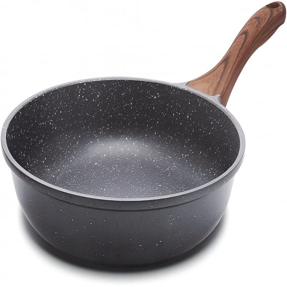 ACDANC Nonstick Frying Pan Skillet,Swiss Granite Coating Omelette Pan,Healthy Stone Cookware Chef'S Pan, Free (8/9.5/10/11/12.5 Inch) (8 Inch)