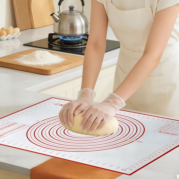 ACDANC Nonstick Silicone Pastry Mat Extra Large 28''20'' with Measurements,Food Grade Silicone Baking Mat,Non Slip Dough Rolling Mat for Counter,Oven Liner,Fondant/Pie Crust/Sourdough Bread Baking