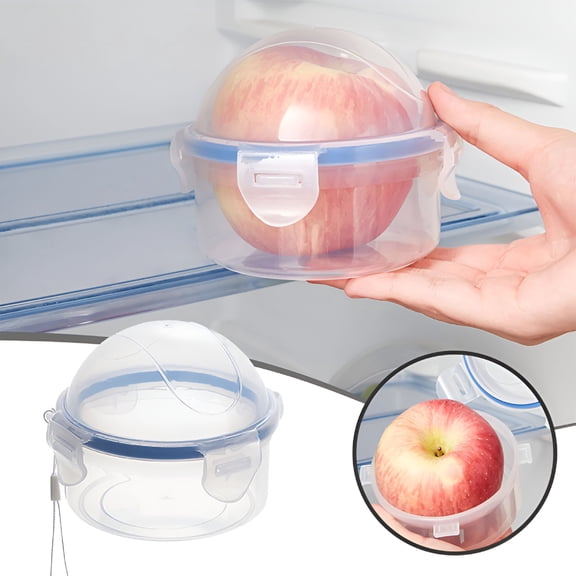 ACDANC Onion Storage Containers,Onion Holder Plastic Food Storage Keeper for Refrigerator,Portable Fruit and Vegetable Storage Container for Onion,Tomato,Lemon,Apple,Microwave Heating Rice Box