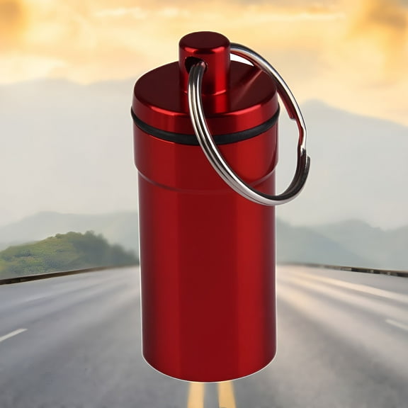 ACDANC Outdoor Small Medicine Case Waterproof Portable Pill Case Key Ring Outdoor Pocket Pill Box Container for Medicine Organization