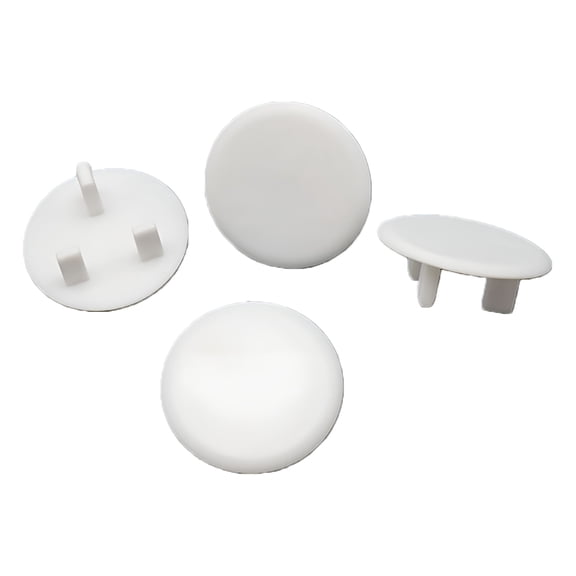 ACDANC Outlet Cover 3 Hole ABS Socket Proofing Electrical Safety Protector for Household English Style Thin White