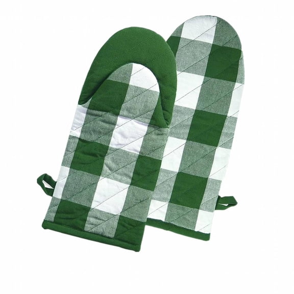 ACDANC Oven Gloves Heat Resistant, Waterproof Non-Slip Kitchen Mitts for Cooking, Baking, BBQ, Universal Fit, Green