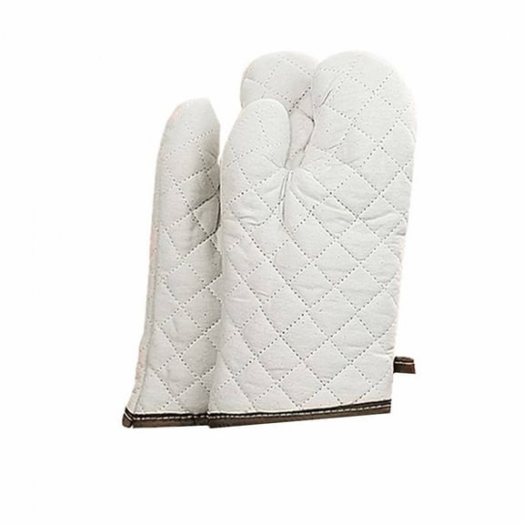 ACDANC Oven Gloves,High-Temperature & Waterproof Protection Kitchen Gloves for Cooking,Wide Applicability Oven Mitts,Beige,Large