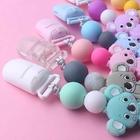 ACDANC Pacifier Clip for Boys and Girls Teething Clips Modern Designs Holder Leash for Pacifiers Teething Toy