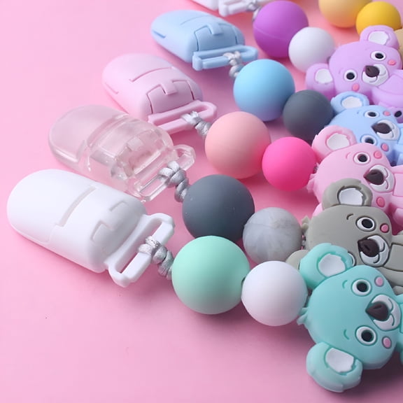 ACDANC Pacifier Clip for Boys and Girls Teething Clips Modern Designs Holder Leash for Pacifiers Teething Toy