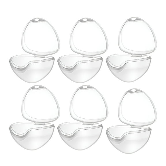 ACDANC Pacifier Holder 6pcs Pacifier Case Baby Pacifier Holder Portable Shield Box White (2.76X2.4X2.17 Inches)
