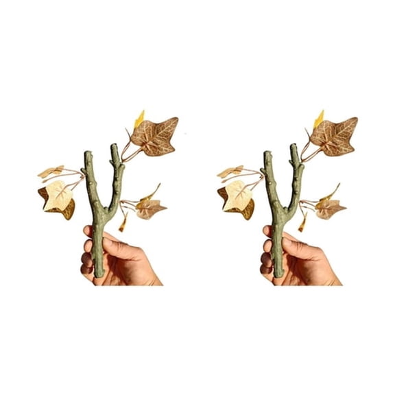 ACDANC Pack of 2 Habitat Branch Climbing Vine for Small Reptiles Pet Including Hermit Crabs and Crested Geckoes Easy to Install in Terrariums