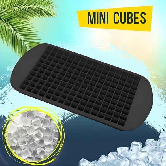 ACDANC Pebble Ice Tray,Makes 160 Mini Ice Cubes,Dishwasher Safe,BPA Free,Easy Release Silicone Tray with Protective Lid for Mojitos,Mint Juleps and Iced Tea,9.25x4.72