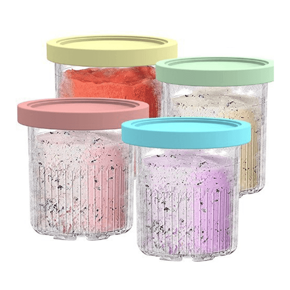 ACDANC Pints and Lids,Airtight Silicone Seal Mason Jar,Transparent Easy View Stable Anti-Slip Design Food Storage Plastic Lids,Blue